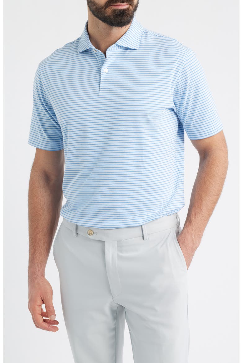 Crown Crafted Albatross Pima Cotton Blend Polo, Main, color, BLUE BRISK