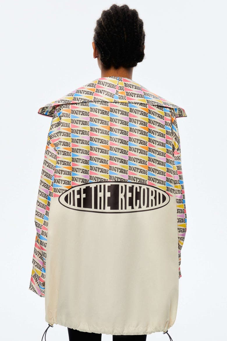Printed Oversized Jacket, Alternate, color, Multi-Colored