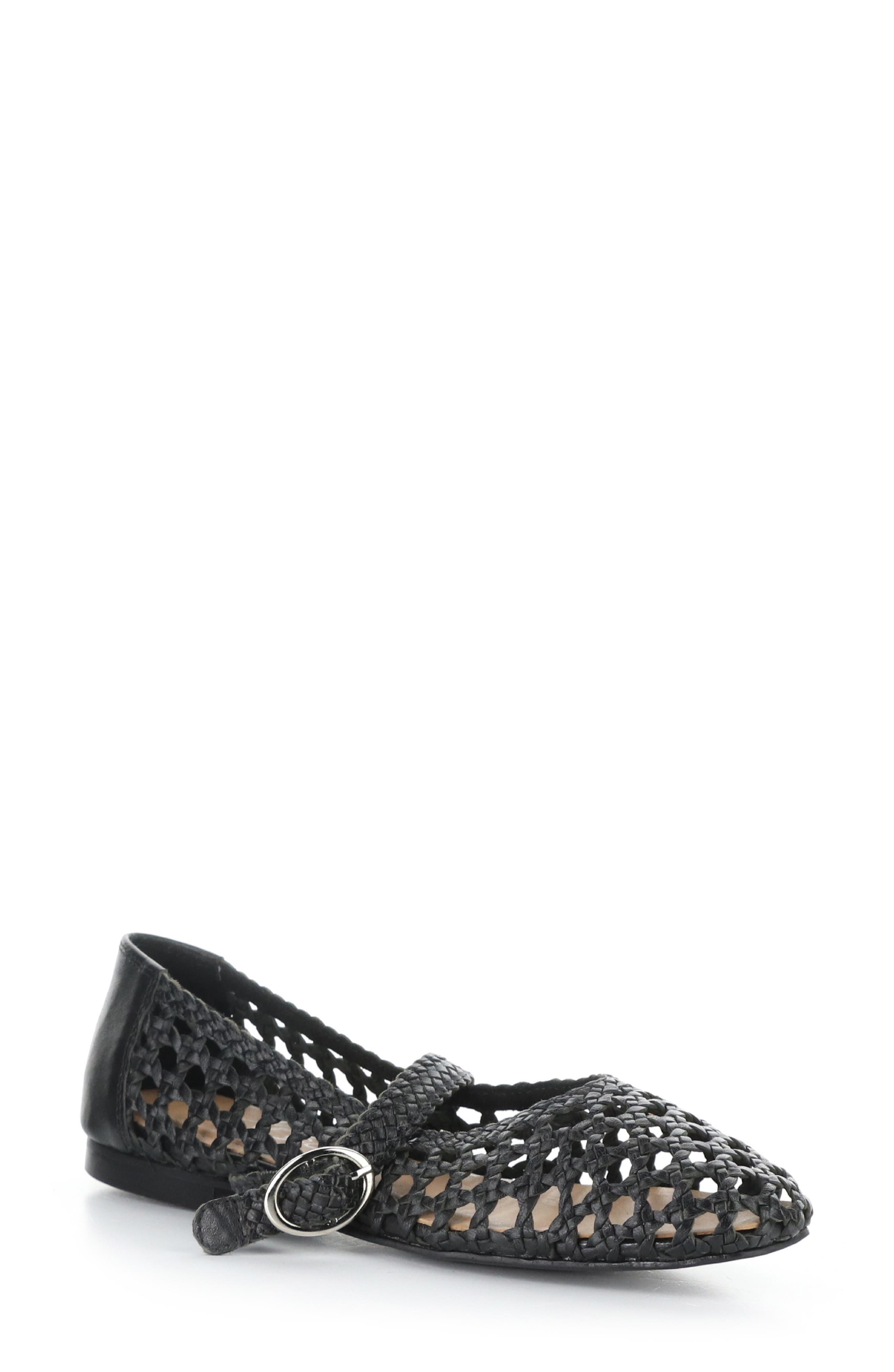 Bos. & Co. Wilda Mary Jane Flat, Main, color, Black