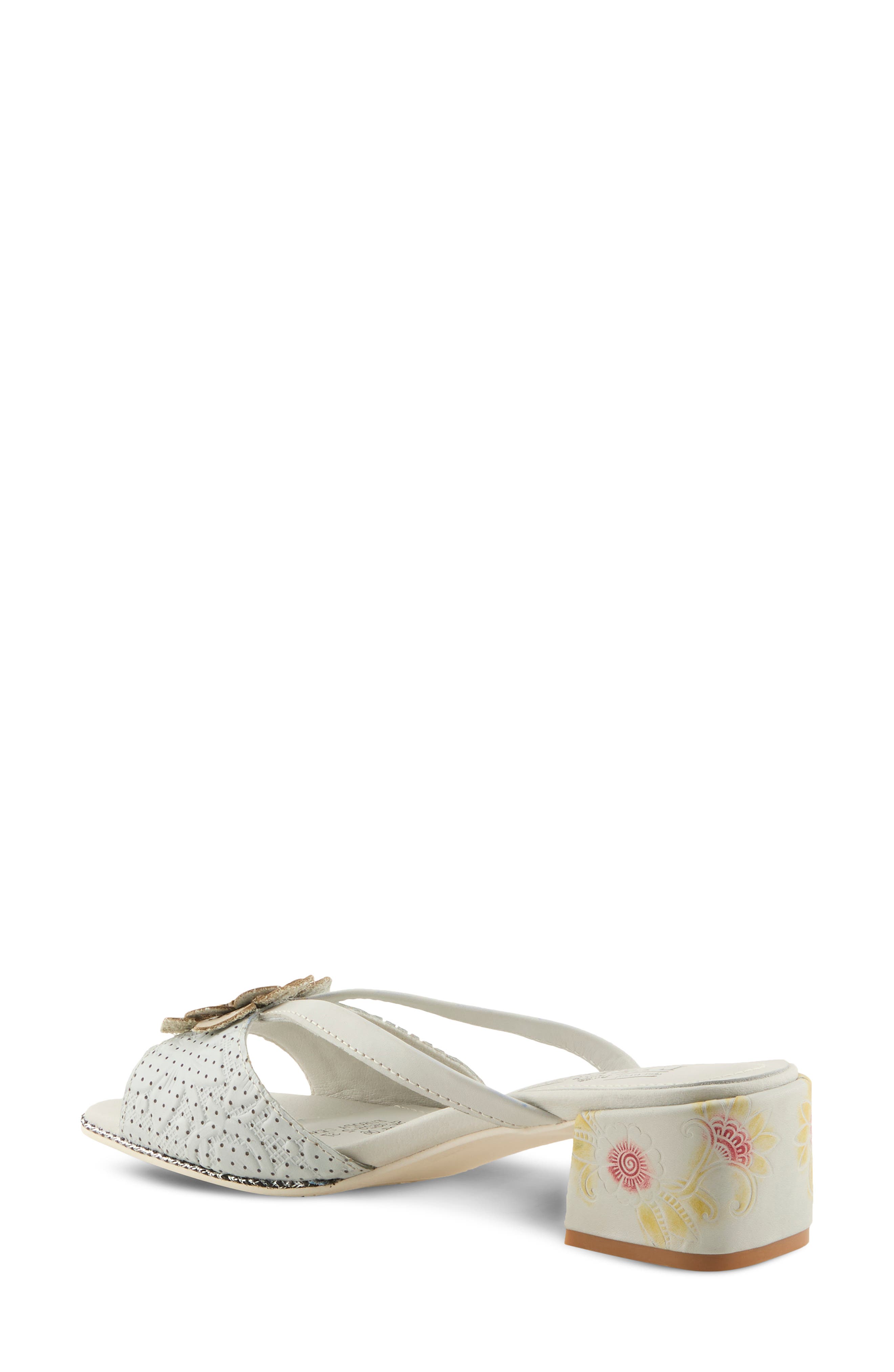 Europa Sandal, Alternate, color, OFF WHITE MULTI