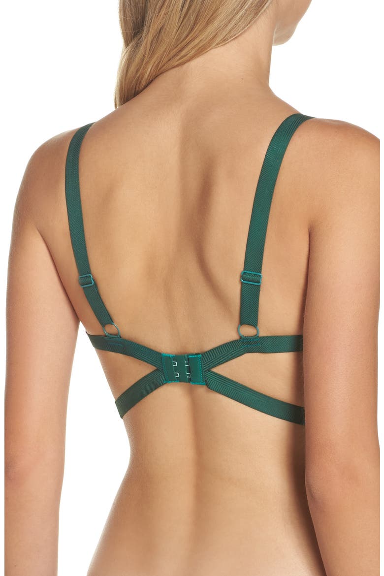 Intimately FP Let Me Kiss You Bralette, Alternate, color, PINE