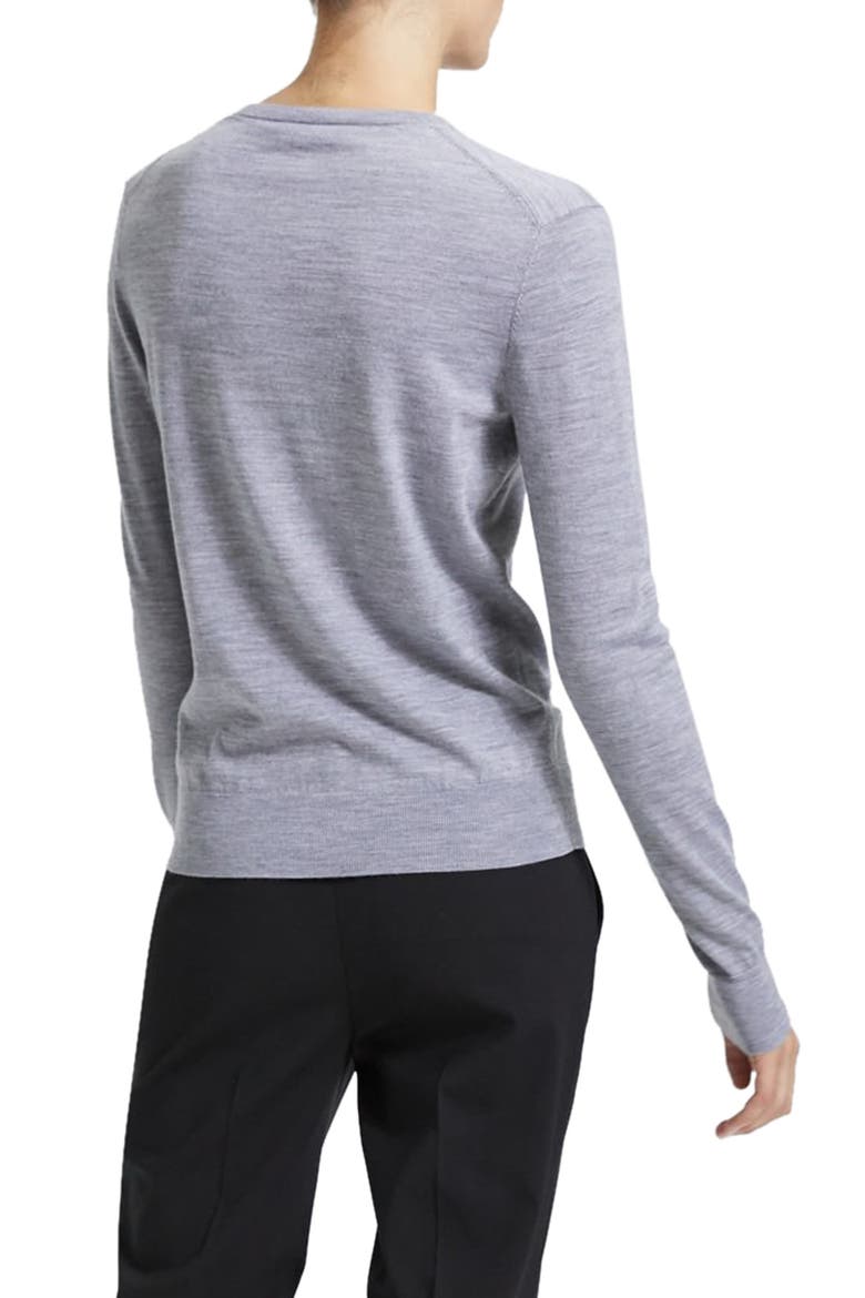 Regal Wool Crewneck Sweater, Alternate, color, COOL HEATHER GREY