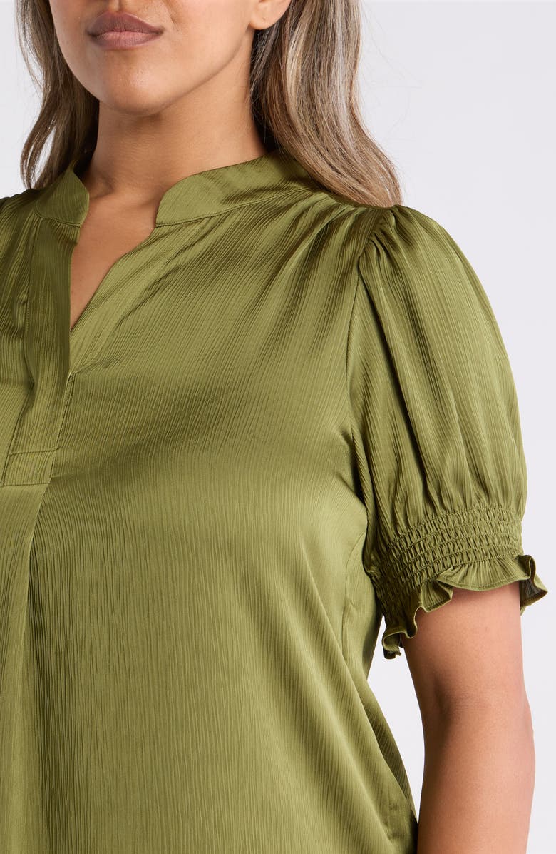 Anne Klein Crinkled Satin Top, Alternate, color,