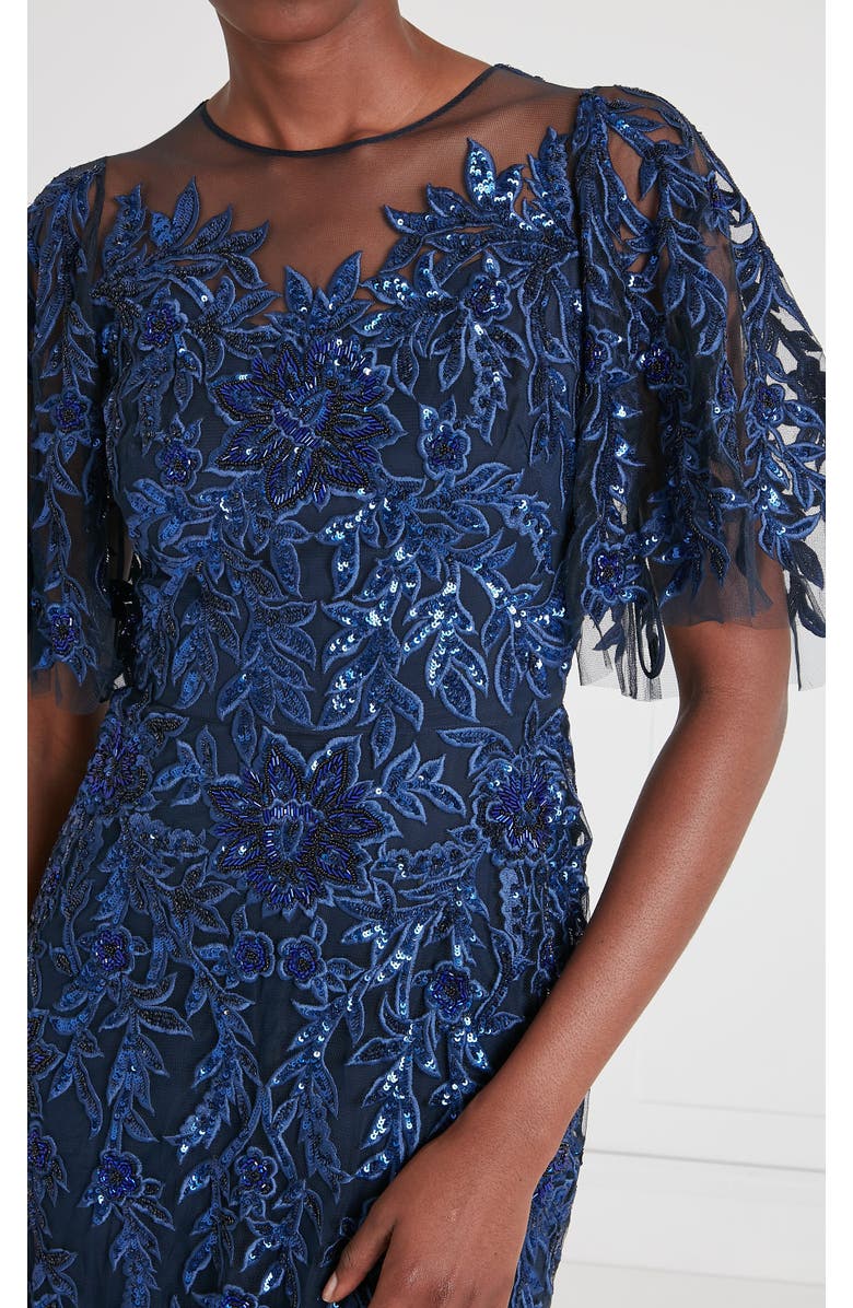 Temperley London Genevieve Gown, Alternate, color, Midnight Blue