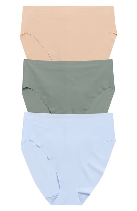 Invisible Edge Assorted 3-Pack High Cut Briefs