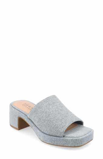 Journee Collection Bessa Block Heel Slide Sandal