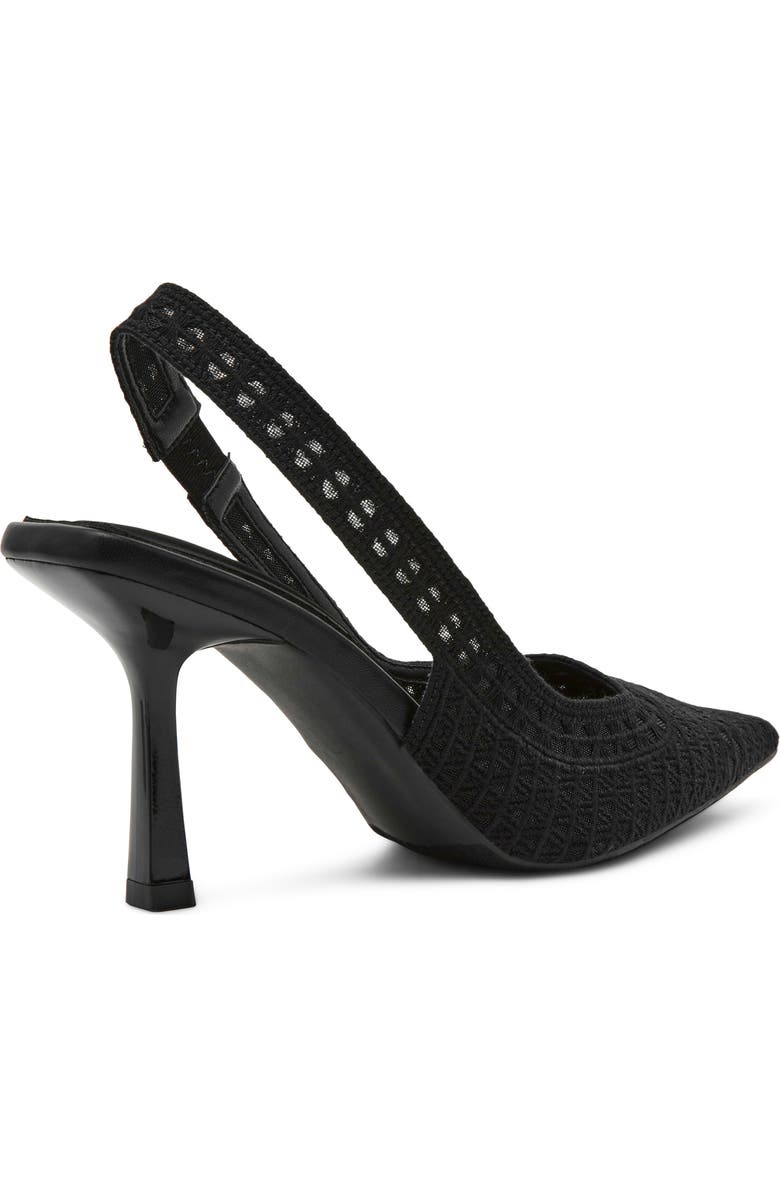 Anne Klein Ismeralda Slingback Pointed Toe Pump, Alternate, color, Black Crochet