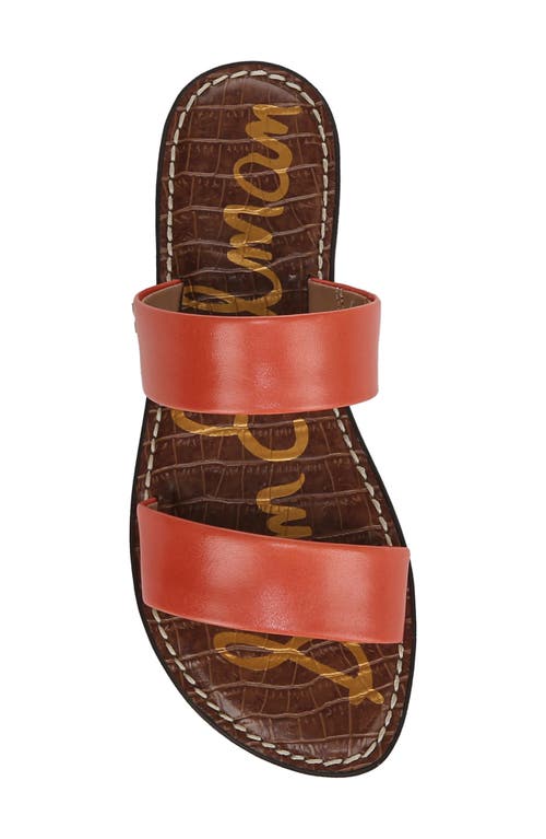 Sam Edelman Gala Slide Sandal In Orange Sunrise