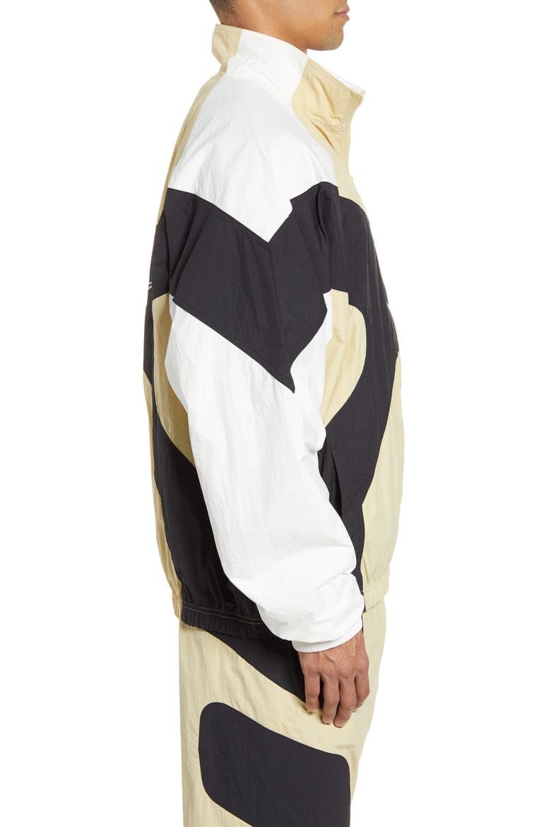Colorblock Nylon Jacket, Alternate, color, TEAM GOLD/ SAIL/ BLACK/ WHITE