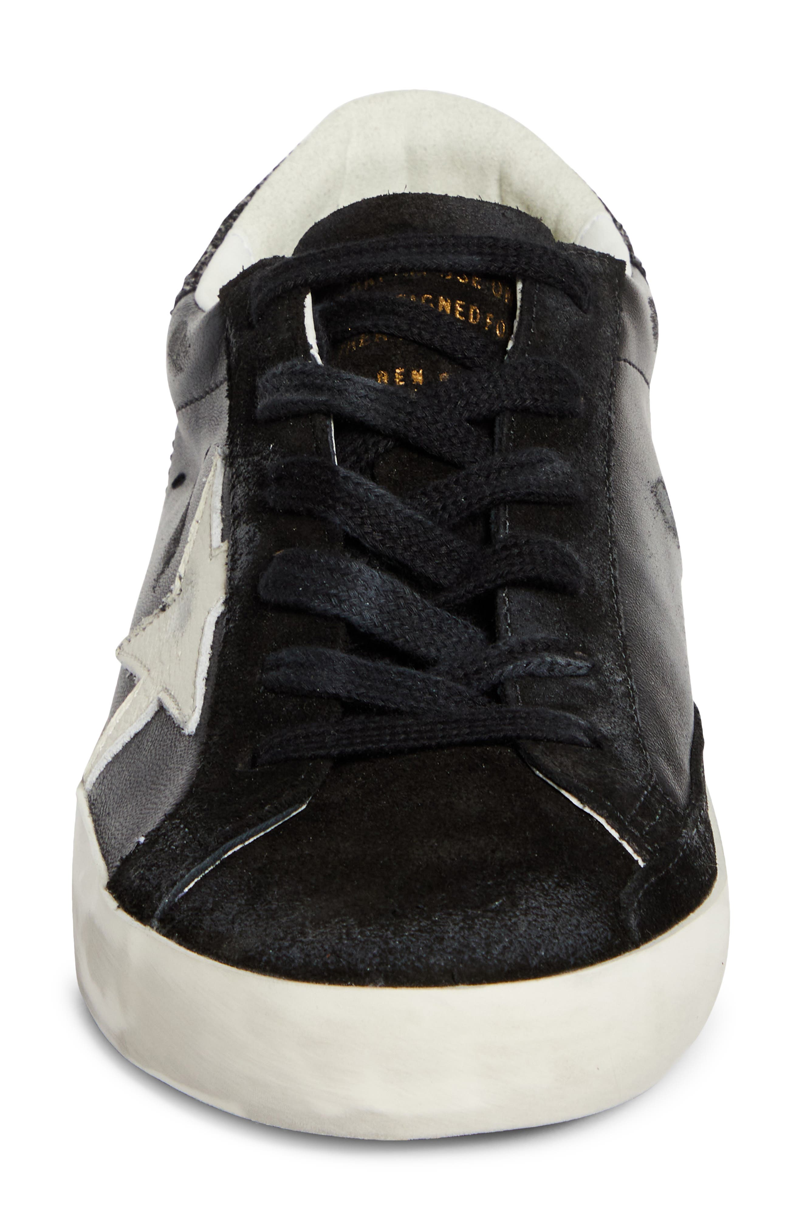 Golden Goose Super-Star Low Top Sneaker, Alternate, color, Black