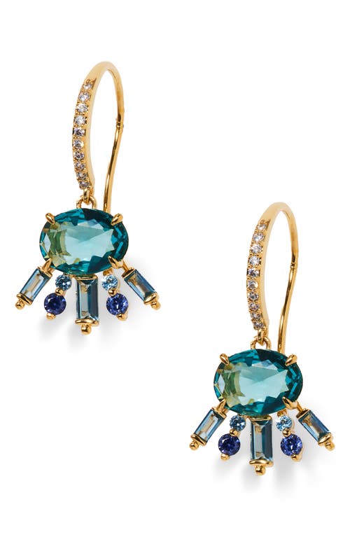 Nadri Stellar Drop Earrings In Gold