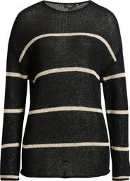 Rails Evangeline Stripe Cotton & Linen Blend Sweater