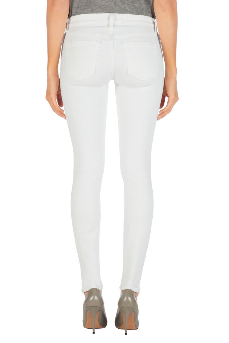Destroyed Skinny Jeans, Alternate, color, BLANC DESTRUCT