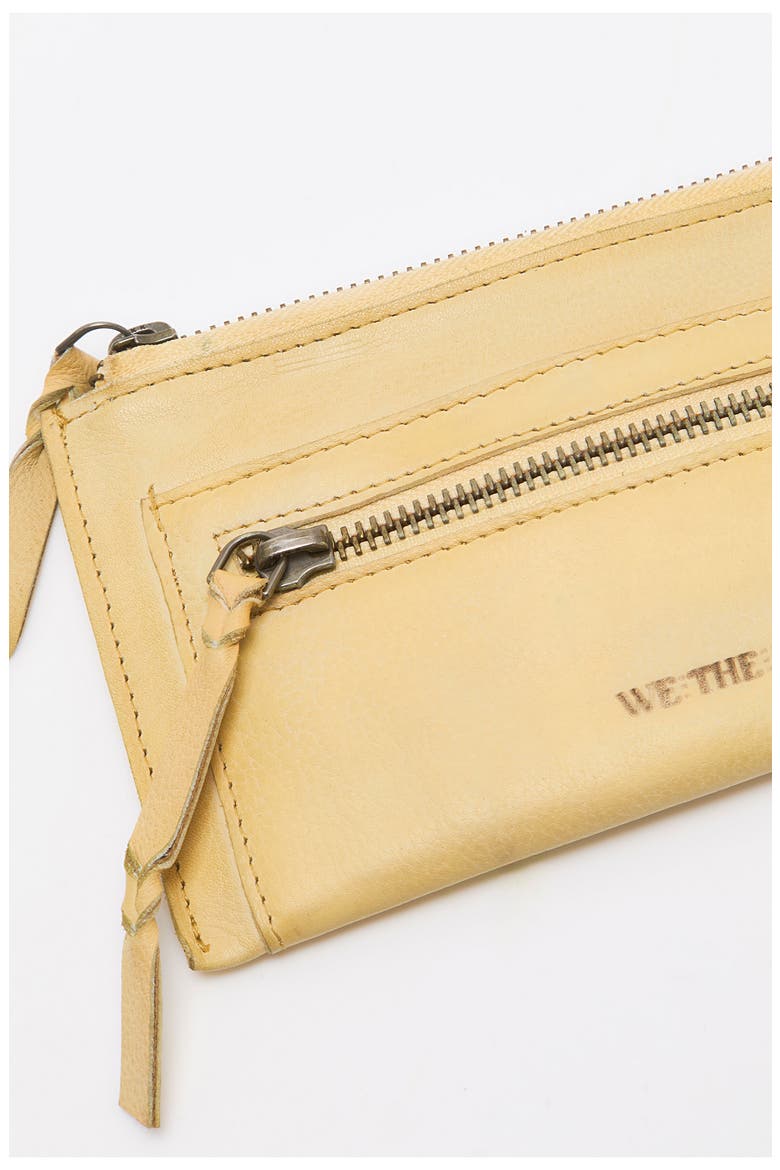 We the Free Emerson Leather Wallet, Alternate, color, BUTTER YELLOW