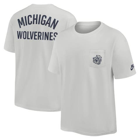 Men's Nike Gray Michigan Wolverines Legacy 2-Hit Max90 Pocket T-Shirt