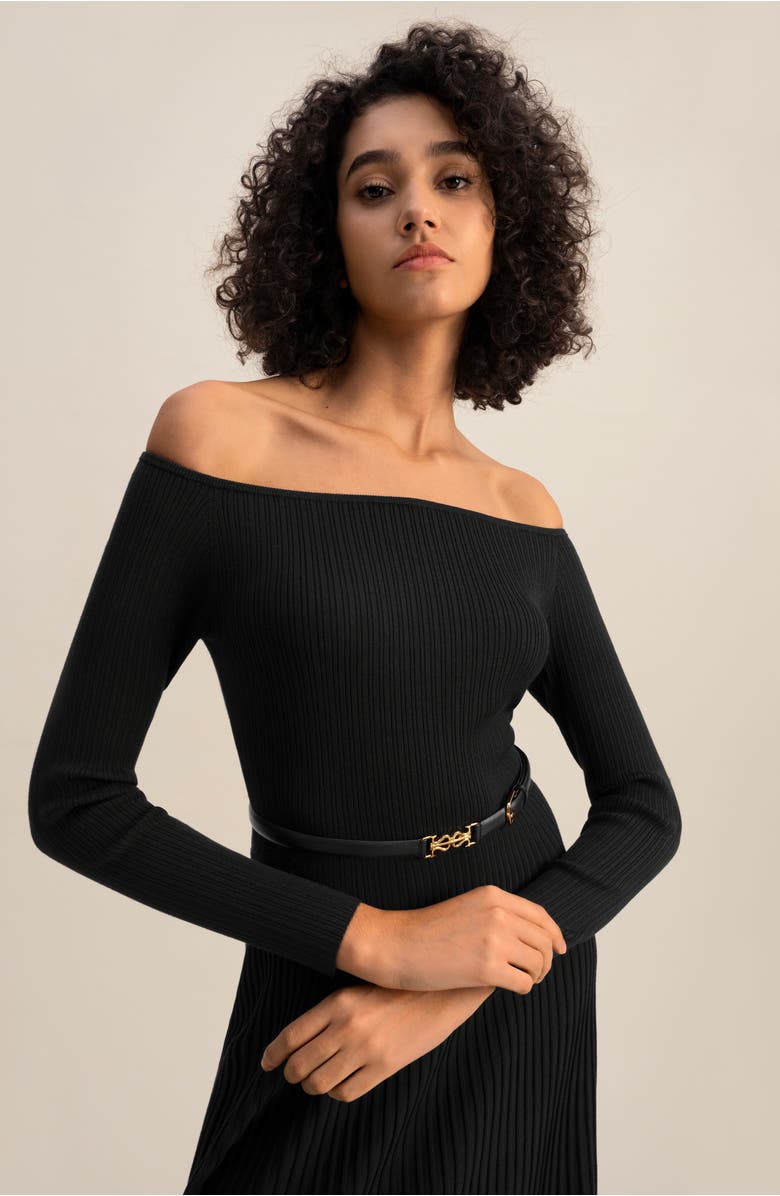 Lilysilk The Vivi Knit Dress, Alternate, color, Black