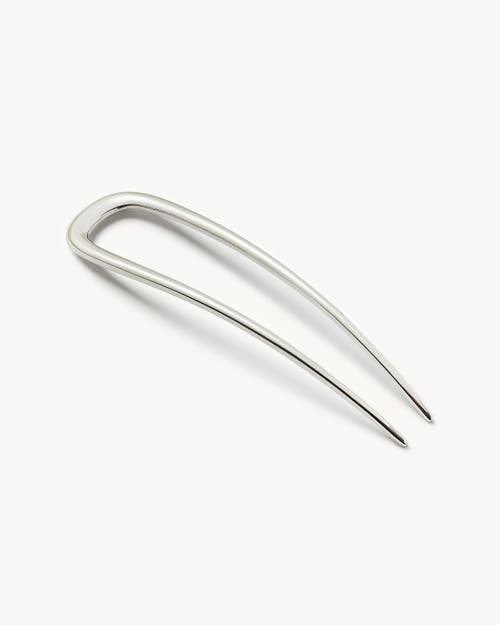 Machete Midi French Hair Pin In Metallic
