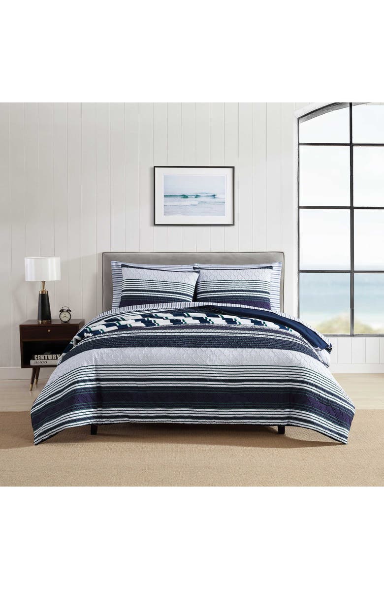 Nautica Lakefront 8-Piece Bedding Set, Alternate, color, Navy/ Green