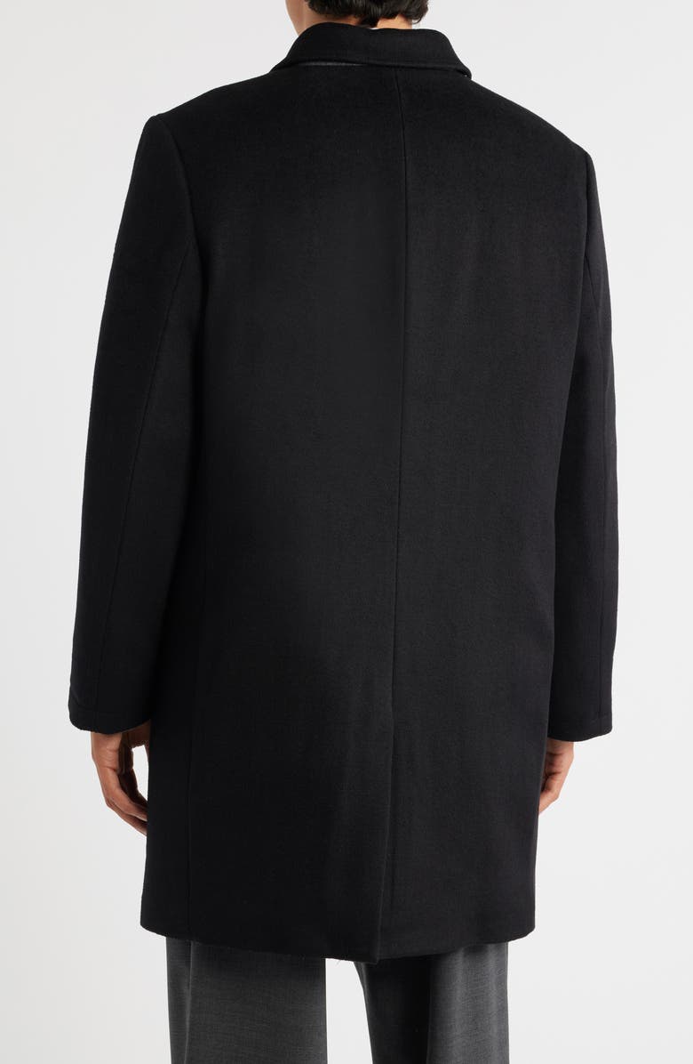 Hart Schaffner Marx Melville Wool Blend Longline Coat, Alternate, color, Black