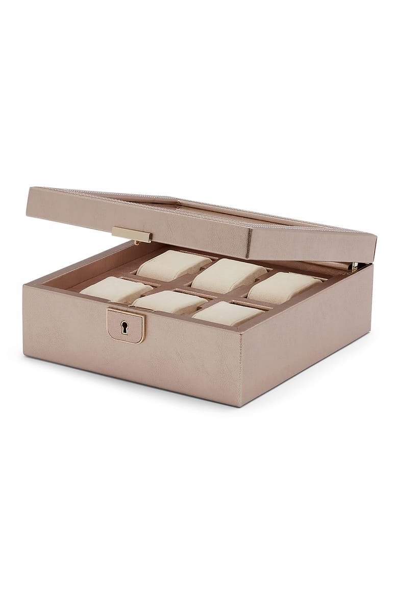 Palermo 6 PC Watch Box, Alternate, color, ROSE GOLD