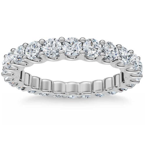 Bliss Diamond 1 1/2 Cttw Diamond Eternity Ring U Prong 14k Gold Wedding Band In 14k White Gold