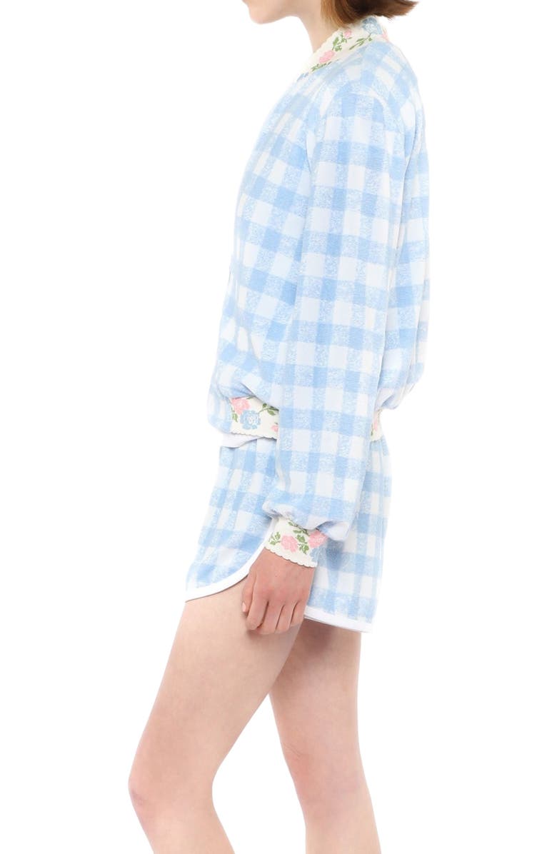 Anna Sui Gingham Terry Jacket, Alternate, color, 