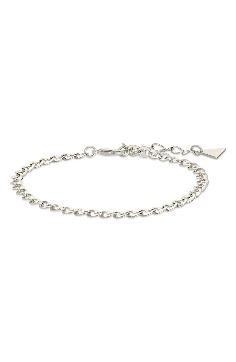 Sterling Forever Kari Chain Bracelet, Main, color, 