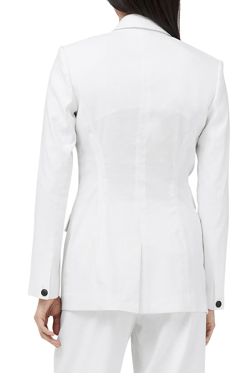 rag & bone Foster Linen Blend Blazer, Alternate, color, White