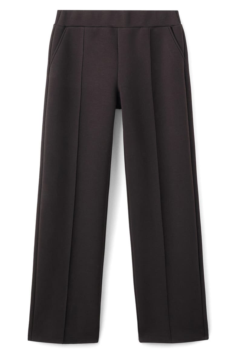 Selection Seamed Pull-On Pants, Main, color, DARK BROWN