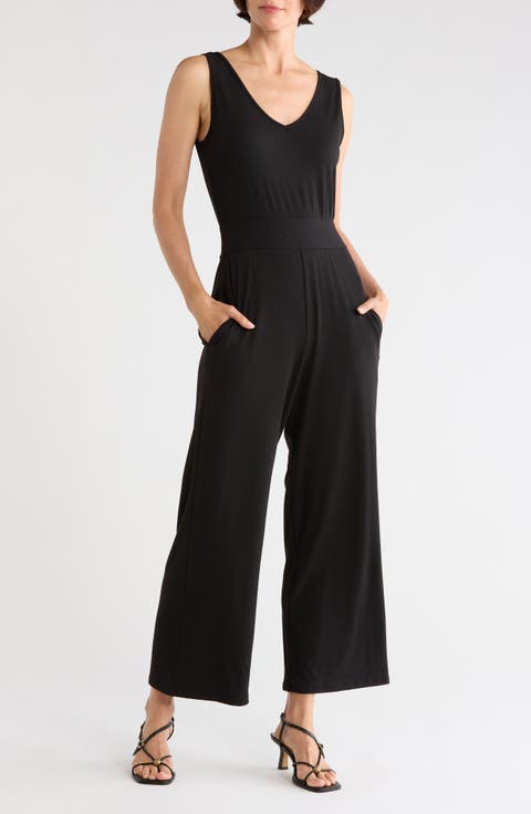 Sleeveless V-Neck Jumpsuit