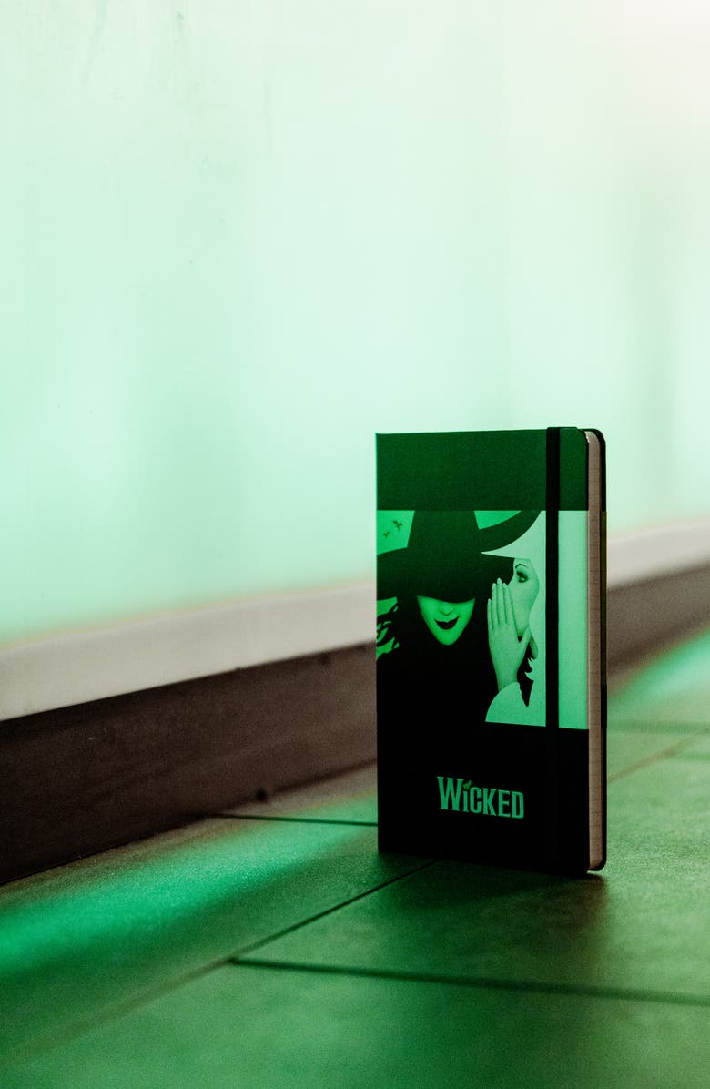 Moleskine Large Ruled Hardcover Wicked Notebook, Alternate, color, Black