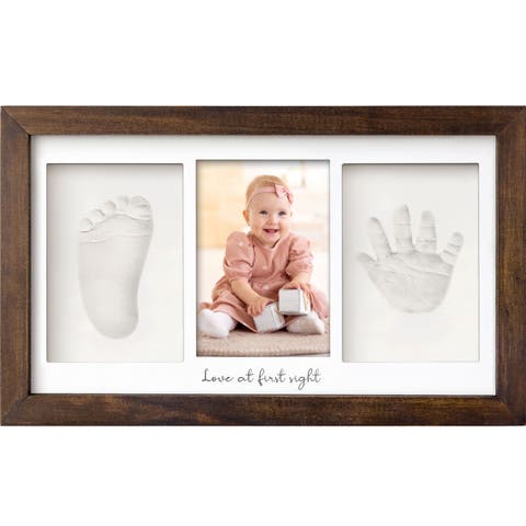 Baby Handprint & Footprint Keepsake Duo Frame