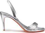 Santoni Women's leather mid-heel sandal