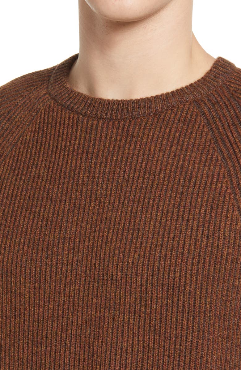 Billy Reid Fisherman Rib Crewneck Sweater, Alternate, color, 