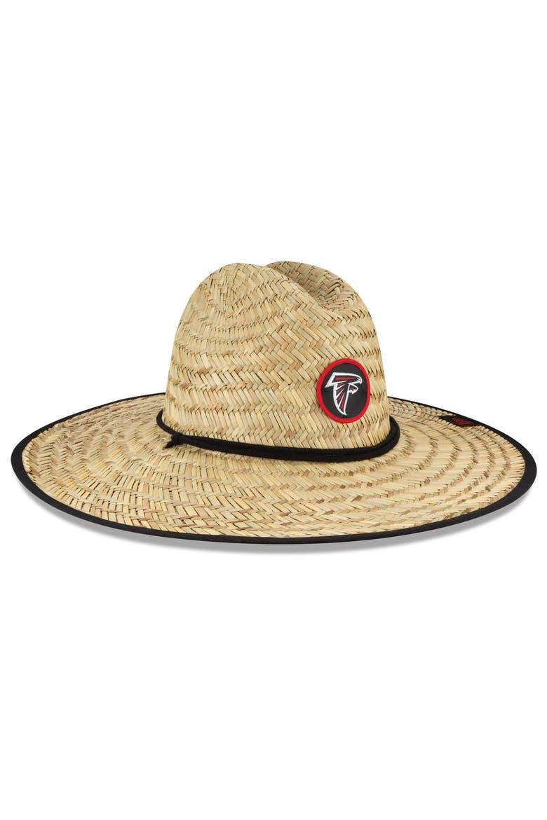 Men's New Era Natural Atlanta Falcons NFL Training Camp Official Straw Lifeguard Hat, Alternate, color, Natural