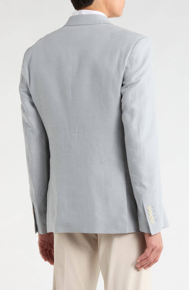 John Varvatos Star USA Hopsack Linen & Cotton Sport Coat, Alternate, color, Green