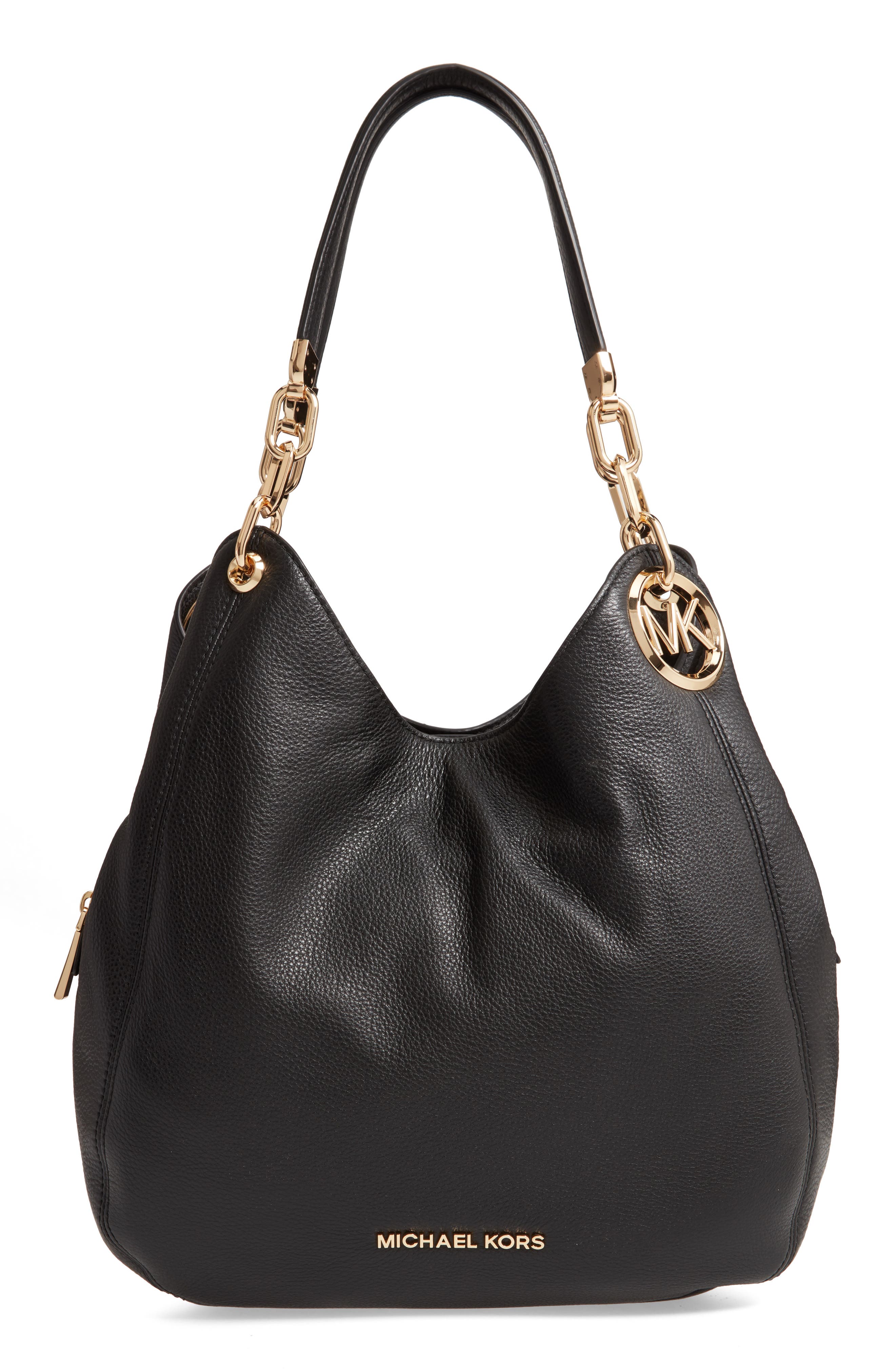MICHAEL Michael Kors Lillie Large Leather Shoulder Bag, Main, color, 