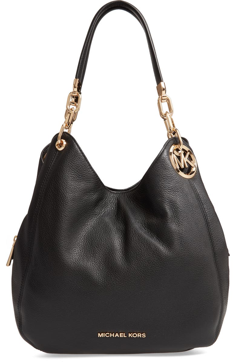 MICHAEL Michael Kors Lillie Large Leather Shoulder Bag, Main, color,