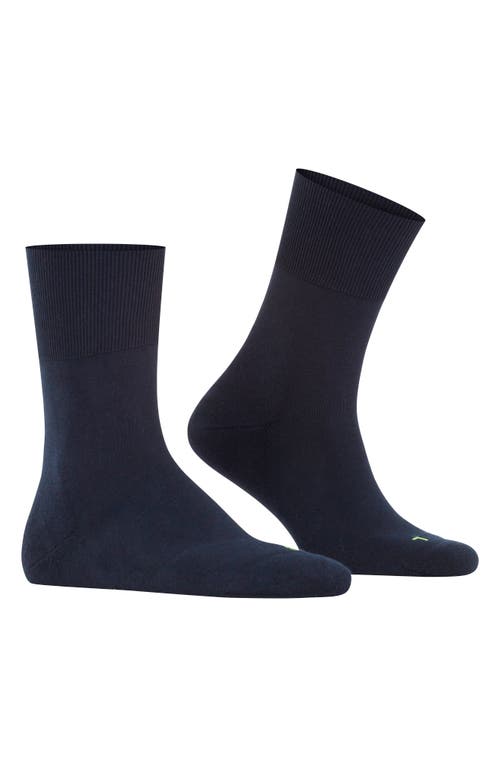 Shop Falke Gender Inclusive Run Crew Socks In Marine