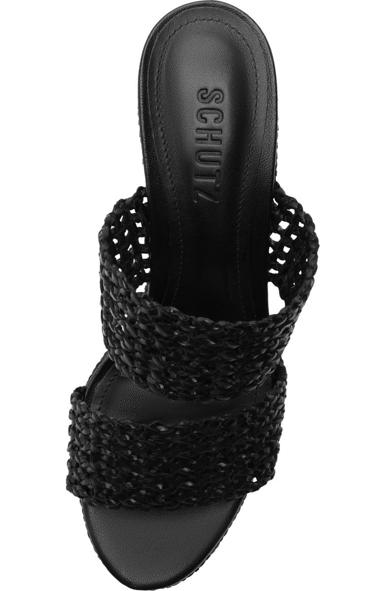 Schutz Aberdeen Platform Sandal, Alternate, color, Black