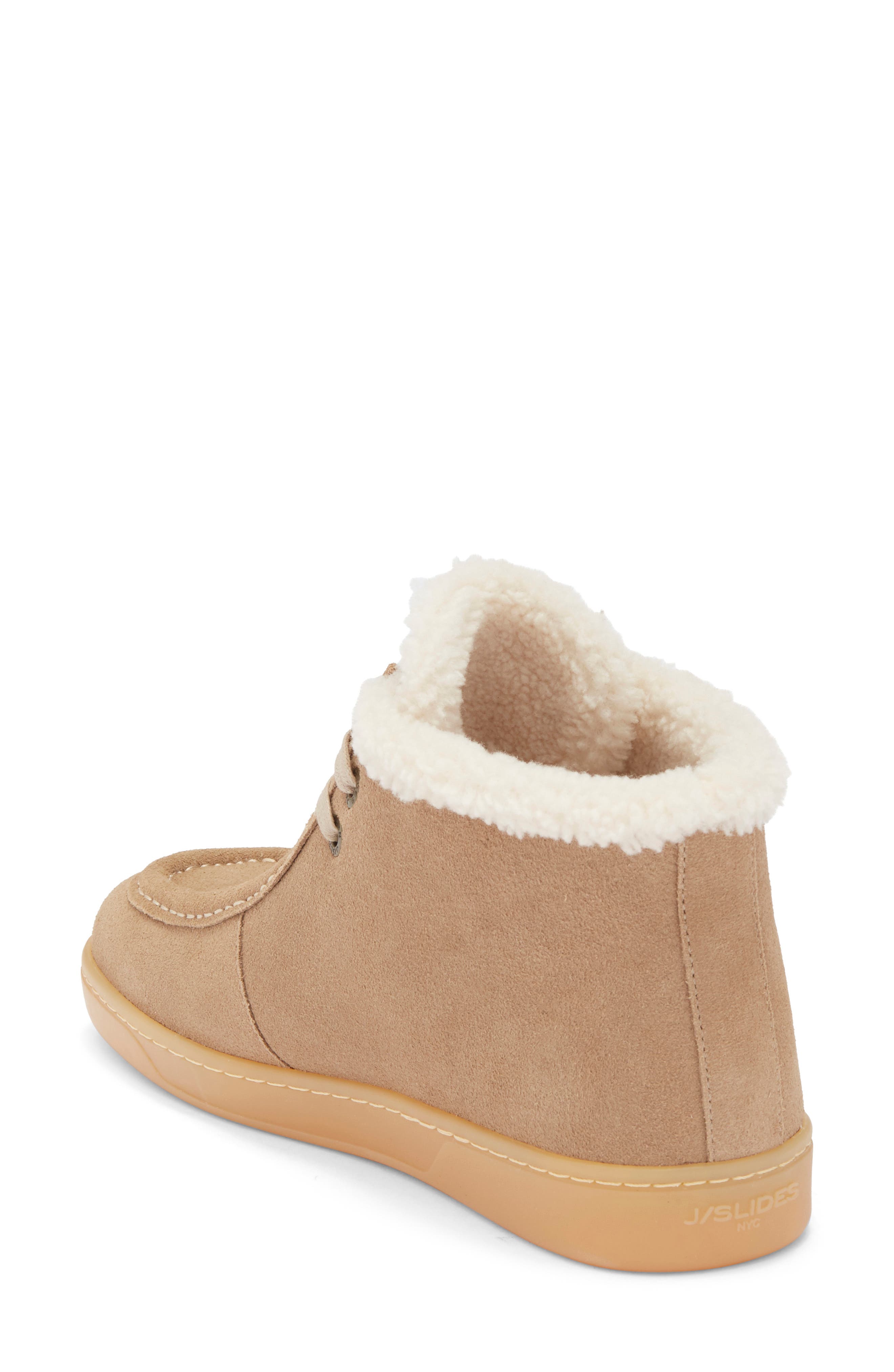 JSlides Halo Faux Shearling Lined Moc Chukka Boot, Alternate, color, Taupe