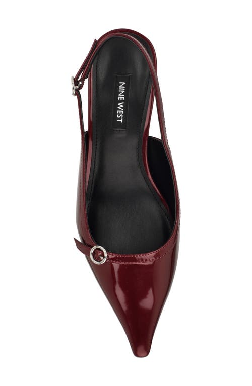 Nine West Ashlea Slingback Pointed Toe Pump In Brown