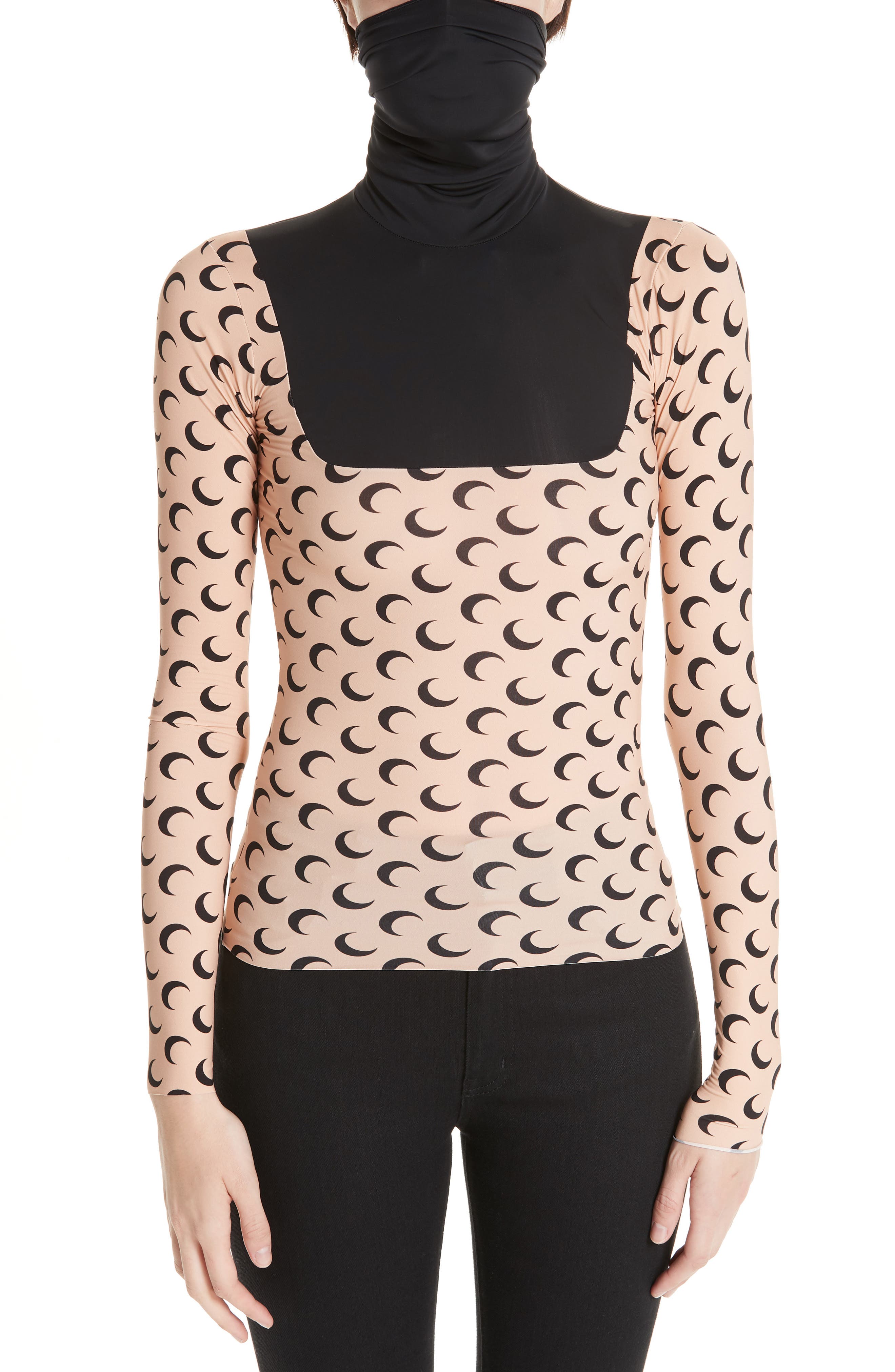 Marine Serre Moon Print Knit Top (Women) | Nordstrom