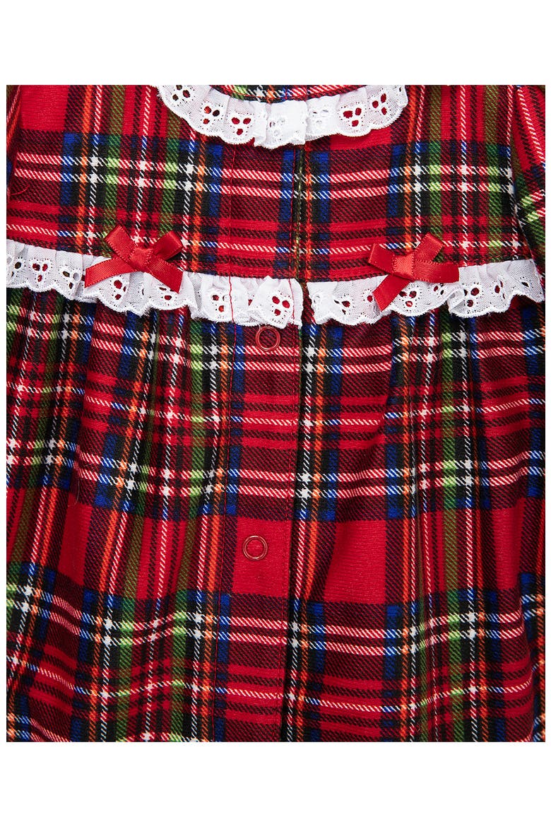 Kids' Plaid Holiday Footie, Alternate, color, PLAID