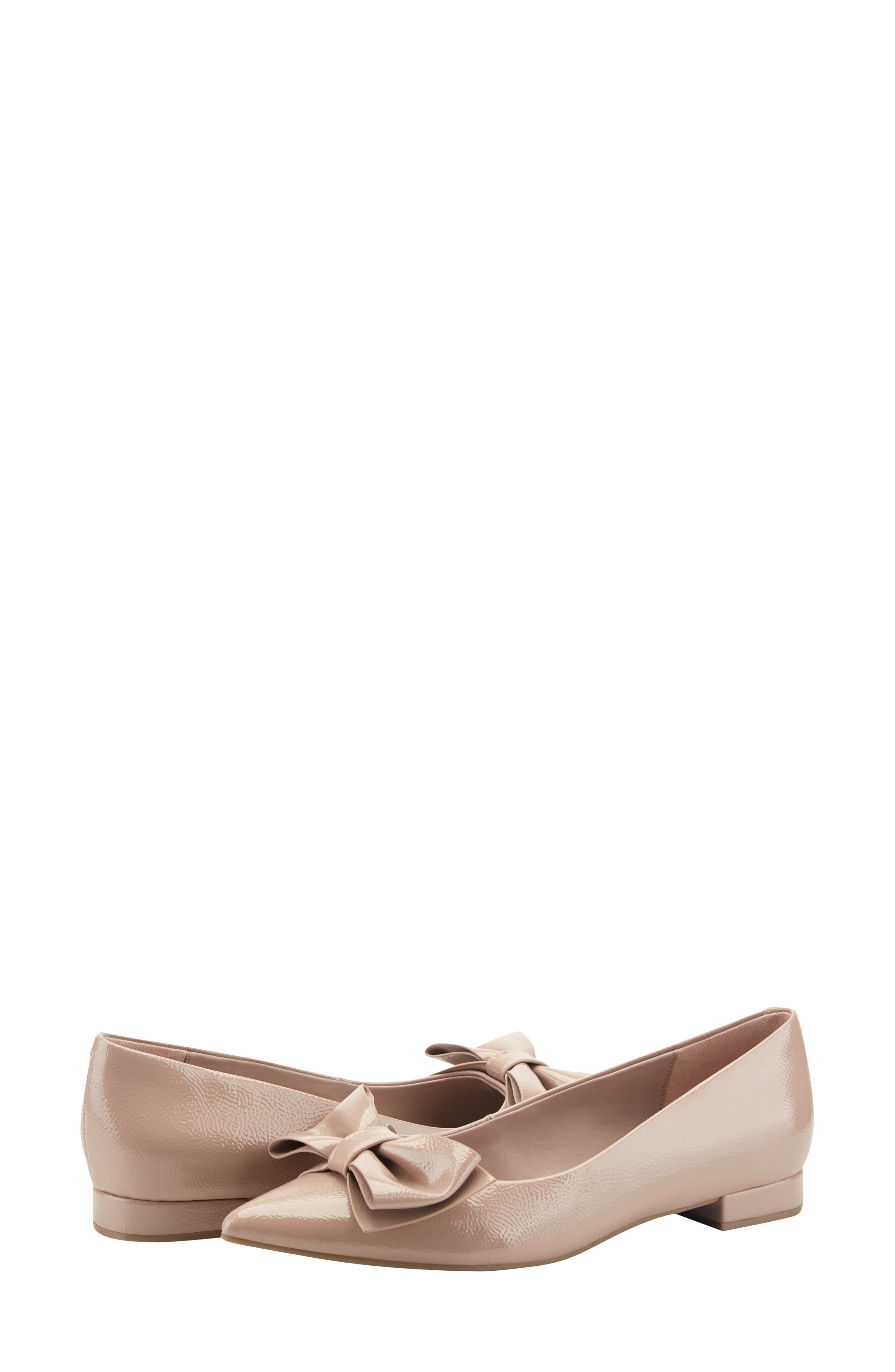Alicce Faux Leather Pointed Toe Flat, Alternate, color, LIGHT PINK