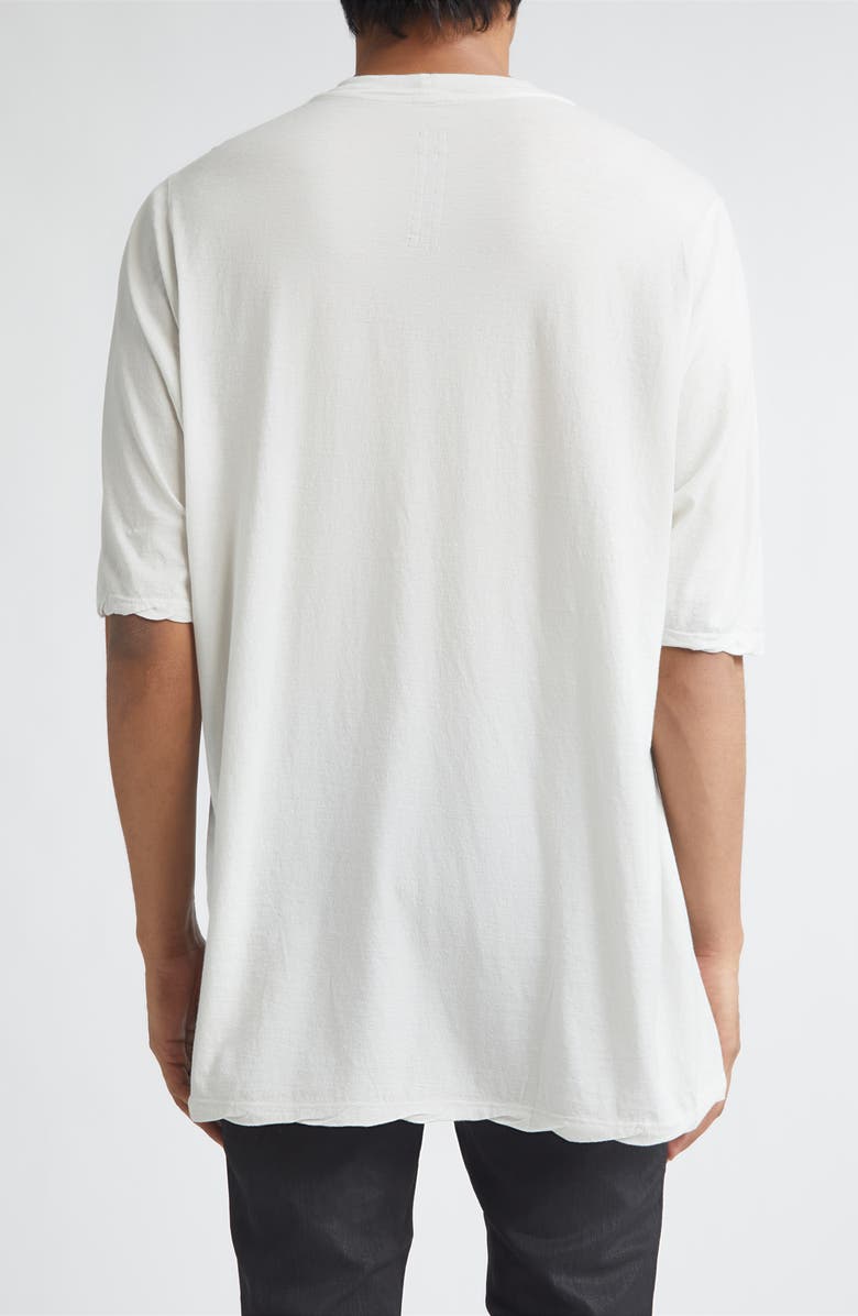 Rick Owens Temple Jumbo Graphic Cotton T-Shirt, Alternate, color, Milk Wash/ Black