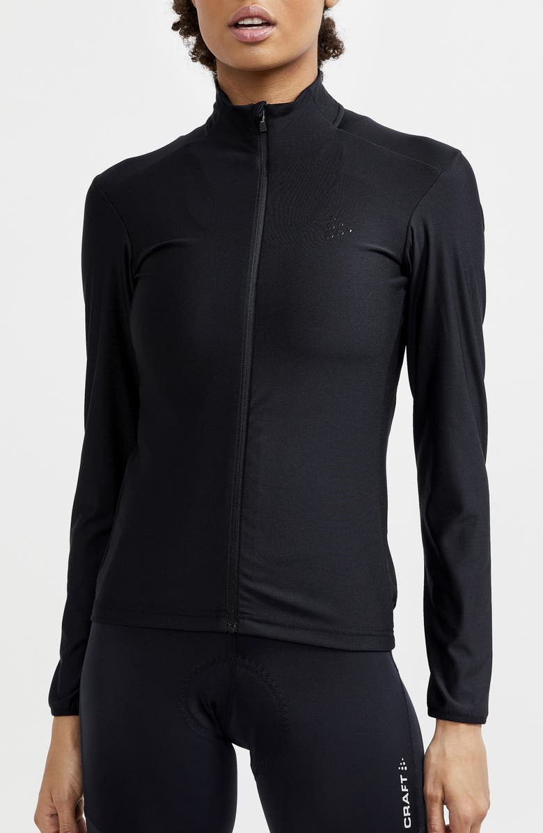 Craft Core Bike Essence Long Sleeve Jersey Top, Main, color, Black
