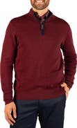 TailorByrd Fine Knit Quarter Zip Sweater