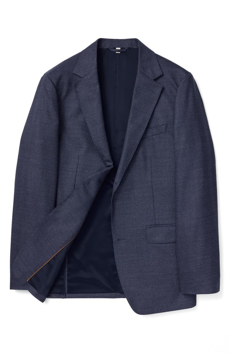 Bonobos Jetsetter Houndstooth Stretch Wool Suit Jacket, Alternate, color, Blue Navy Houndstooth