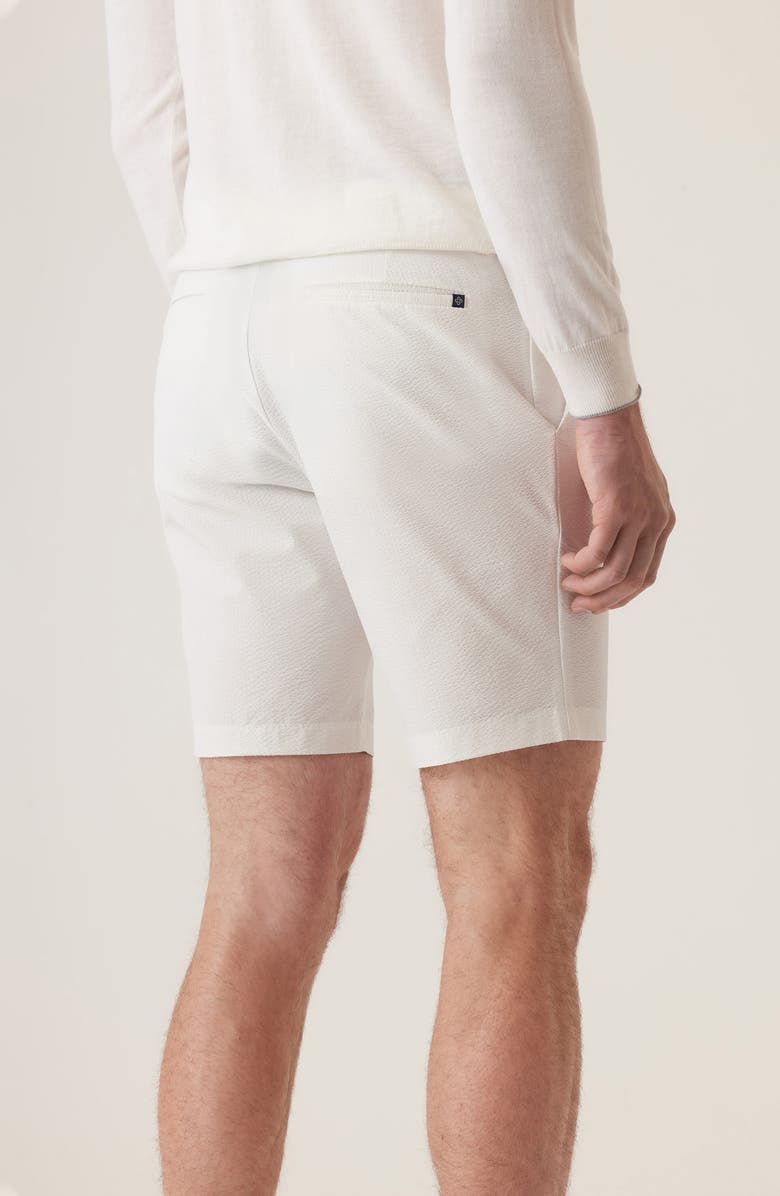 DEKE Oasis Satellite EME Seersucker Bermuda Shorts, Alternate, color, White